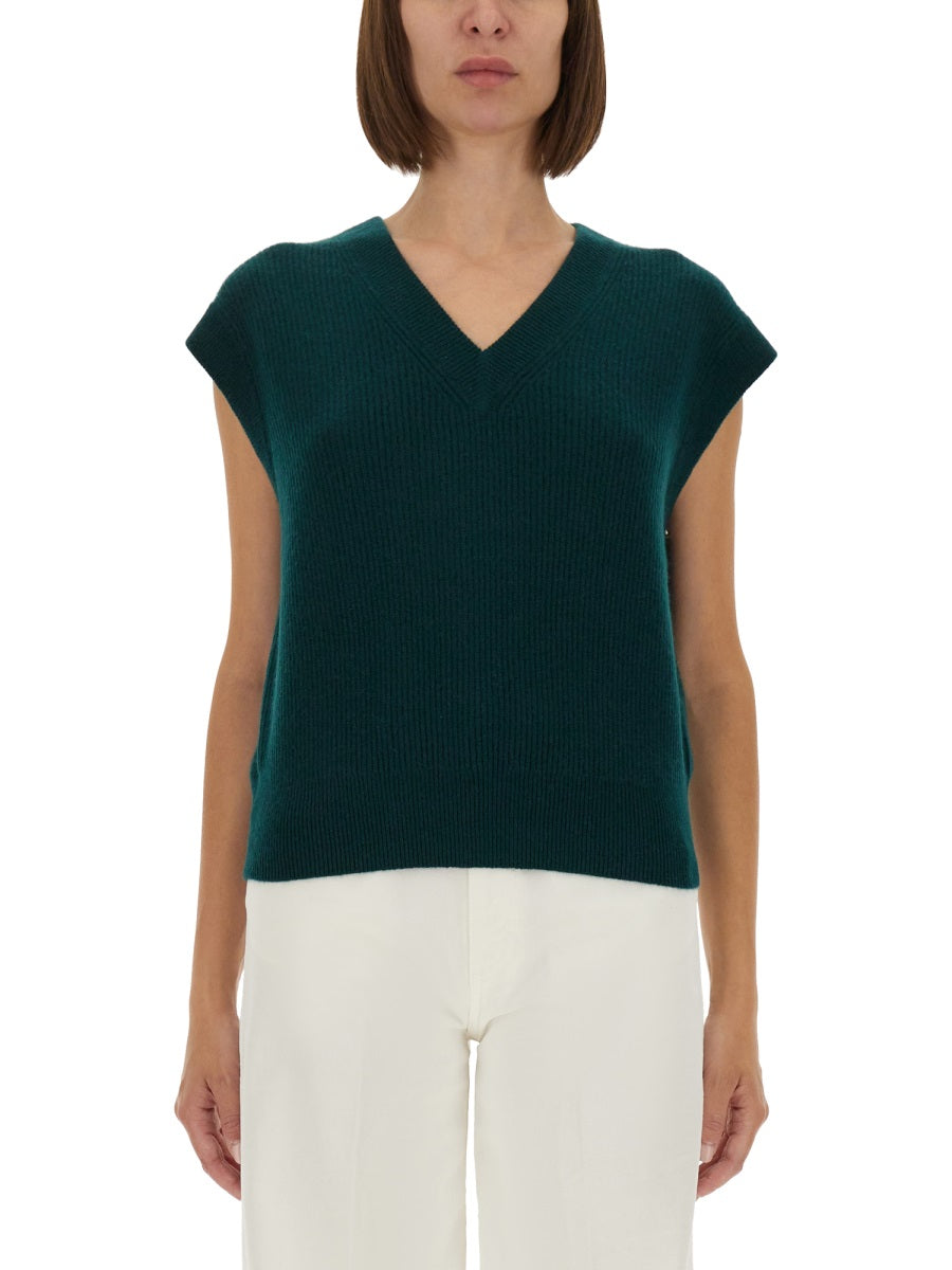 Guest In Residence Women Ribbed Knit Vest