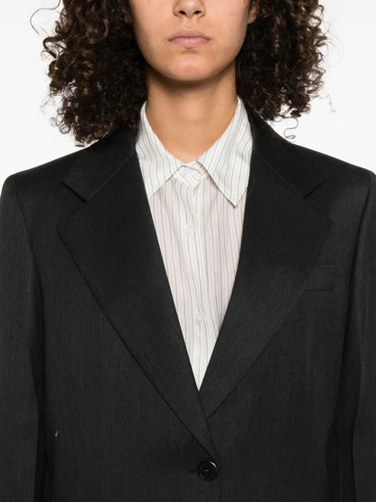 Prada Women Notched-Lapels Wool Blazer