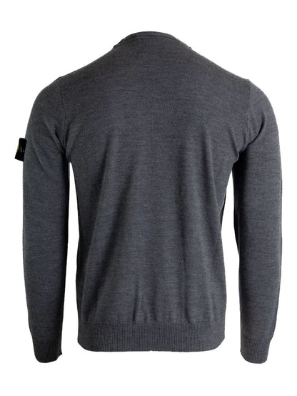 Stone Island Men Lightweight Wool Crew Neck Pullover