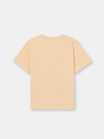 Short Sleeve T-Shirt with (Sky) Phrase - Brown