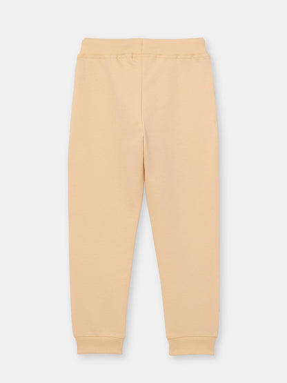 Solid Stitched Pocket Joggers with Drawstring Waistband - Brown