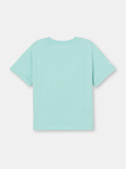 Short Sleeve T-Shirt with Embroidery - Atlantis