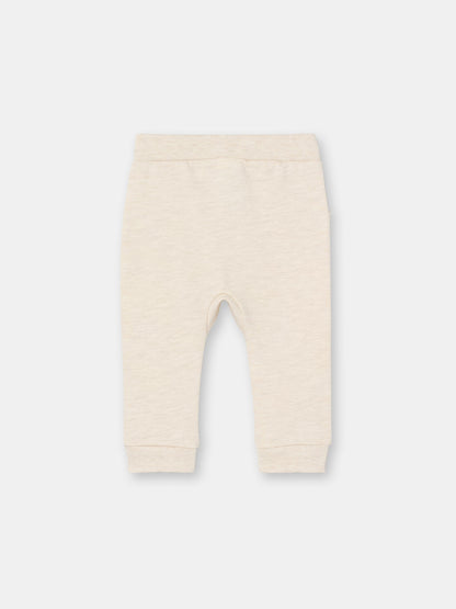 Ruffle Pocket Ribbed Cuff Joggers (in Solid) - Ecru
