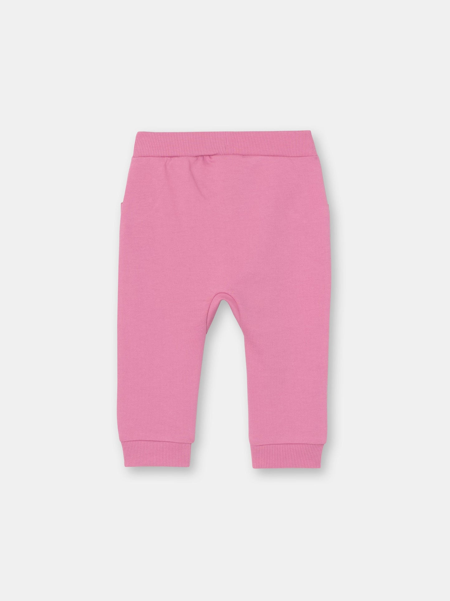 Ruffle Pocket Ribbed Cuff Joggers (in Solid) - Raspberry