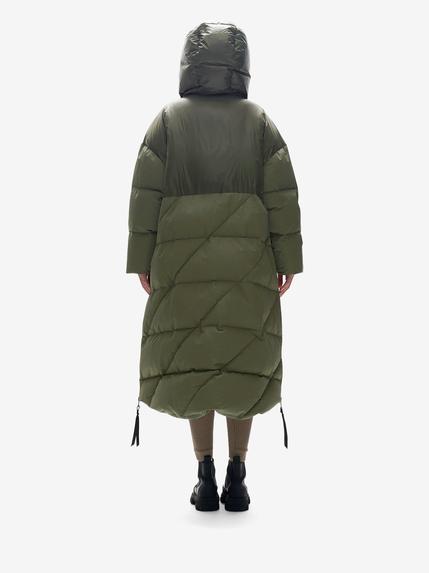 Long Down Puffer - Stone Green