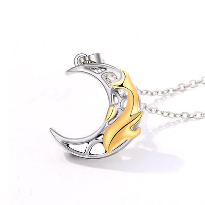 Magnet Stone Shell Men's and Women's Clavicle Fashion Couple Necklace Chains