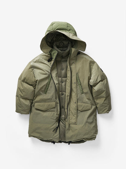 Long Down Puffer - Stone Green