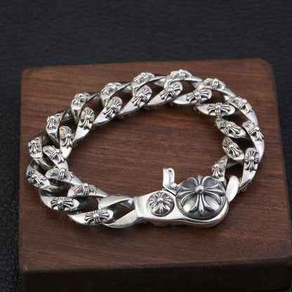 Retro domineering bracelet hip-hop personality men's cross bracelet