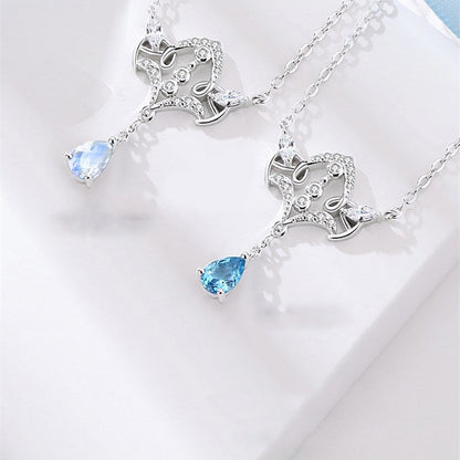 Princess and Knight Couple Necklace Men's and Women's matching Necklace Commemorative Gift