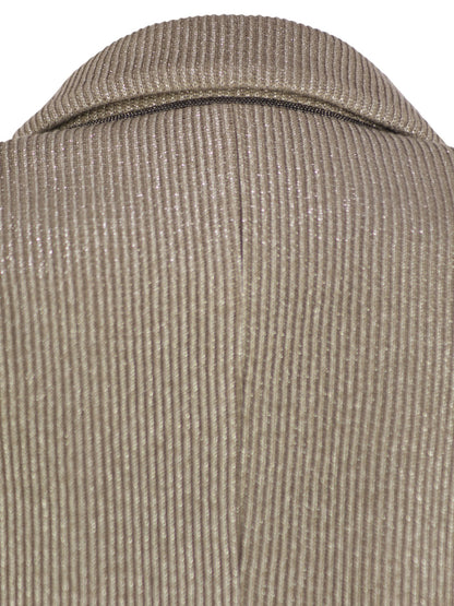Brunello Cucinelli Women Sparkling English Rib Cotton And Viscose Knitted Jacket With Monili