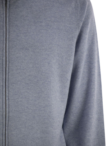 Brunello Cucinelli Men High-Necked Cashmere Cardigan With Zip