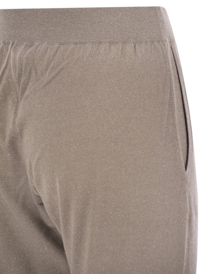 Brunello Cucinelli Women Sparkling Lightweight Cashmere And Silk Trousers
