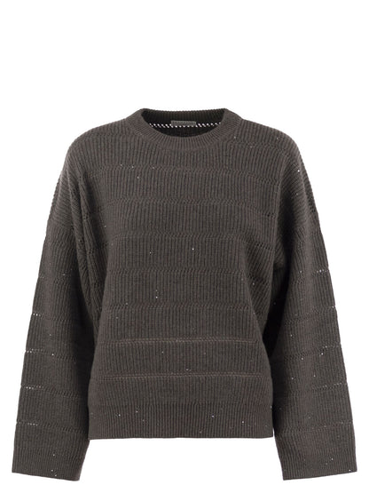 Brunello Cucinelli Women Cashmere And Wool Crew-Neck Sweater