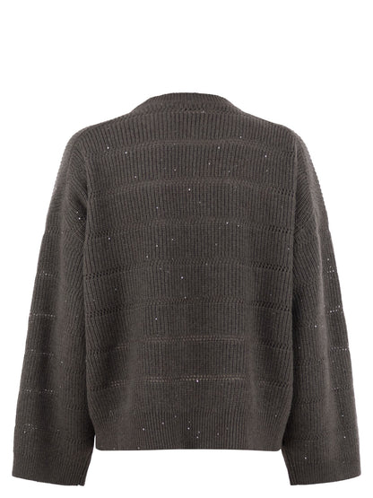 Brunello Cucinelli Women Cashmere And Wool Crew-Neck Sweater