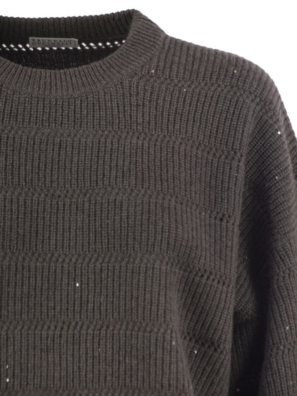 Brunello Cucinelli Women Cashmere And Wool Crew-Neck Sweater