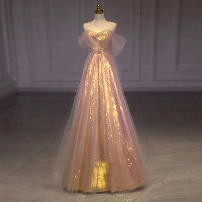 Gradient Mesh Slimming Annual Party Banquet Mermaid Dress