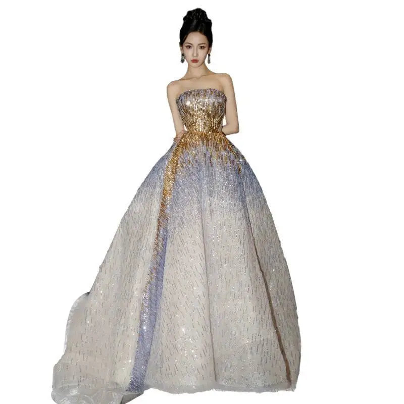 Purple Tube Embossed Toast Dress