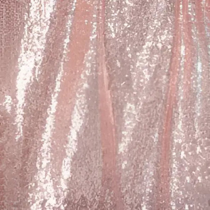 Rose Gold Sequined One Shoulder Large Bridesmaid Dress