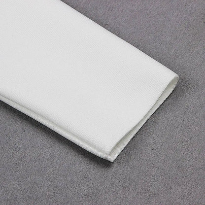 White High Neck Chest Scheming Hip Short Skirt
