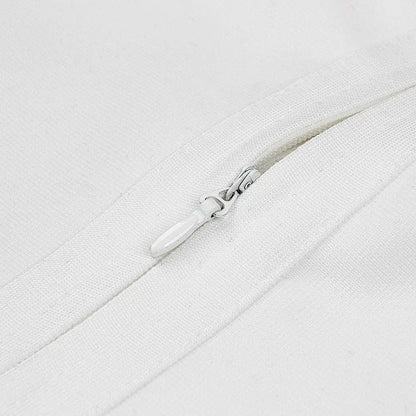 White High Neck Chest Scheming Hip Short Skirt